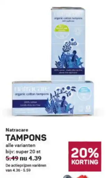 Ekoplaza TAMPONS aanbieding