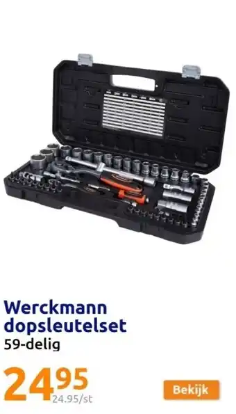Action Werckmann dopsleutelset aanbieding