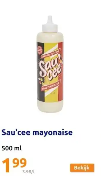 Action Sau'cee mayonaise aanbieding