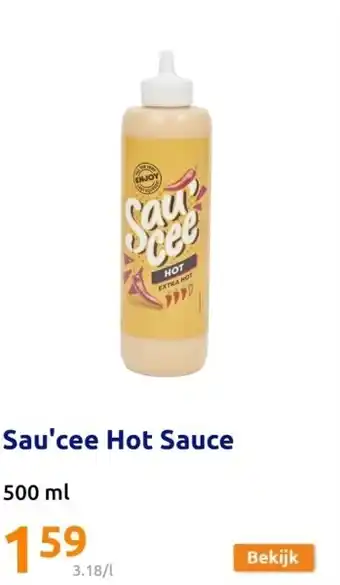 Action Sau'cee Hot Sauce aanbieding