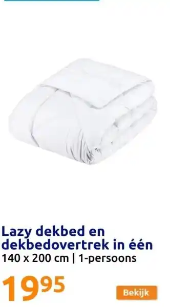 Action Lazy dekbed en dekbedovertrek in één aanbieding