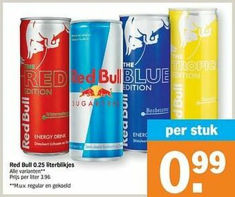 Albert Heijn Red bull aanbieding