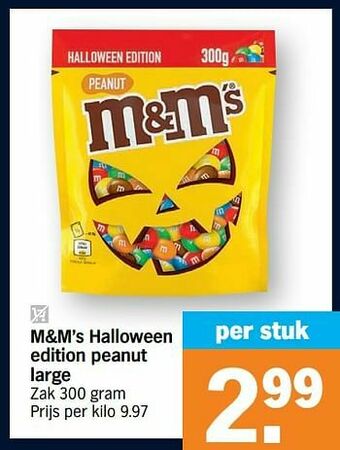 Albert Heijn M+m`s halloween edition peanut large aanbieding