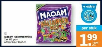 Albert Heijn Maoam halloweenmixx aanbieding