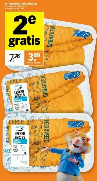 Albert Heijn Ah gebakken lekkerbekjes aanbieding