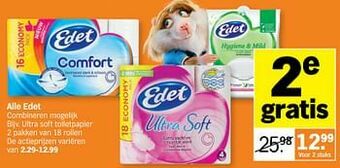 Ultra soft toiletpapier