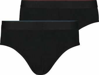 HEMA Herenslips Real Lasting Cotton - 2 Stuks Zwart (zwart)