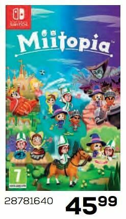 Supra Bazar Nintendo switch miitopia aanbieding