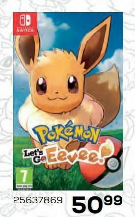 Supra Bazar Nintendo switch pokemon eevee aanbieding