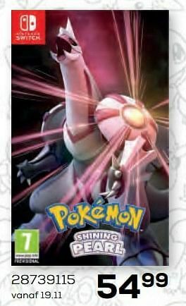 Supra Bazar Nintendo switch pokemon shining pearl aanbieding