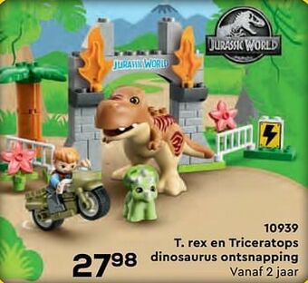 Supra Bazar 10939 t. rex en triceratops dinosaurus ontsnapping aanbieding