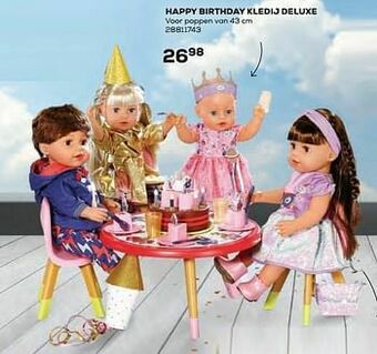 Supra Bazar Happy birthday kledij deluxe aanbieding