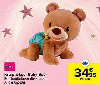 Carrefour Kruip + leer baby beer aanbieding