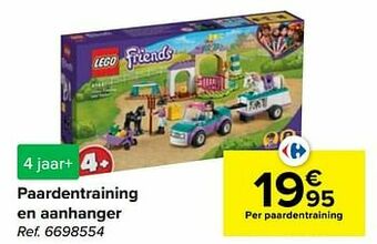 Carrefour Paardentraining en aanhanger aanbieding