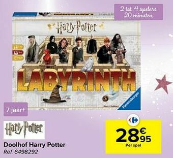 Carrefour Doolhof harry potter aanbieding