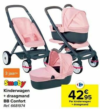 Carrefour Kinderwagen + draagmand bb confort aanbieding