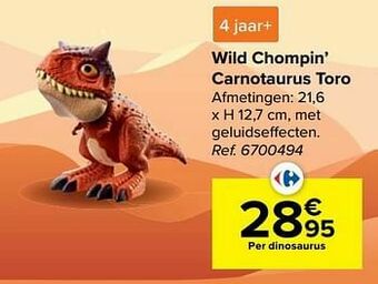 Wild chompin’ carnotaurus toro