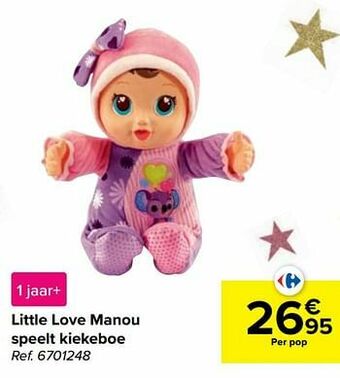 Carrefour Little love manou speelt kiekeboe aanbieding