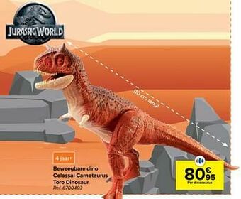 Carrefour Beweegbare dino colossal carnotaurus toro dinosaur aanbieding