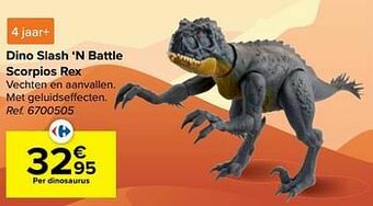 Carrefour Dino slash ‘n battle scorpios rex aanbieding