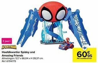 Carrefour Hoofdkwartier spidey and amazing friends aanbieding
