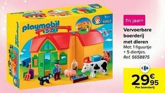 Carrefour Vervoerbare boerderij met dieren aanbieding
