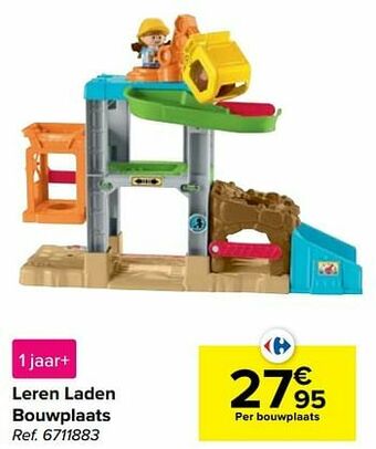 Leren laden bouwplaats
