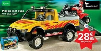 Carrefour Pick-up met quad aanbieding