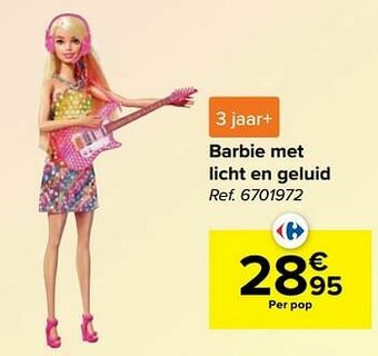 Barbie met licht en geluid