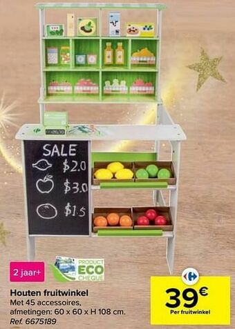 Carrefour Houten fruitwinkel aanbieding