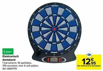Carrefour Elektronisch dartsbord aanbieding