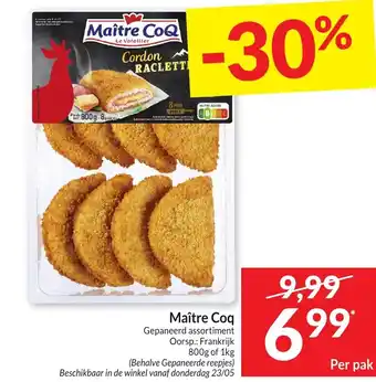 Intermarché Maître Coq Gepaneerd assortiment aanbieding