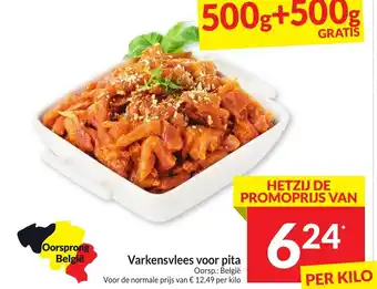 Intermarché Varkensvlees voor pita aanbieding