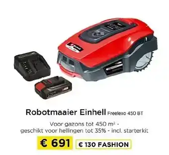 Molecule Robotmaaier Einhell Freelexo 450 BT aanbieding