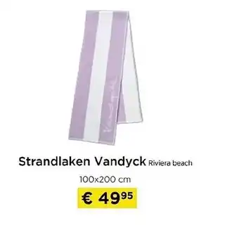 Strandlaken Vandyck Riviera beach