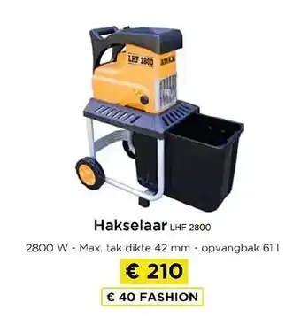 Molecule Hakselaar LHF 2800 aanbieding