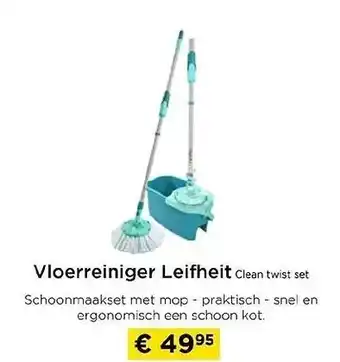 Molecule Vloerreiniger Leifheit Cen twist set aanbieding