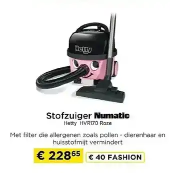 Molecule Stofzuiger Numatic aanbieding