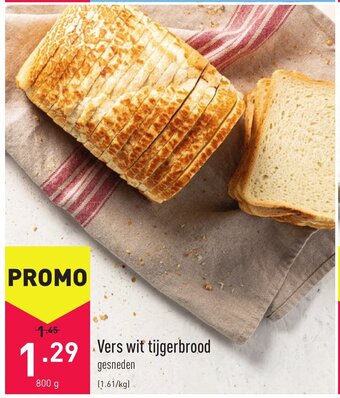 ALDI Vers Wit Tijgerbrood 800g aanbieding