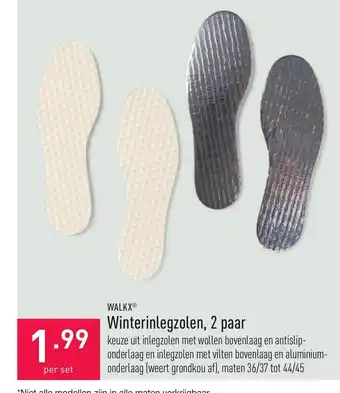 ALDI Walkx Winterinlegzolen, 2 paar per set aanbieding
