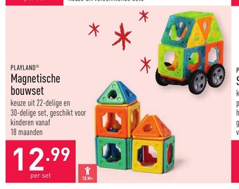 ALDI Playland Magnetische Bouwset per set aanbieding