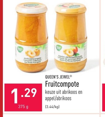 ALDI Queen's Jewel Fruitcompote 375g aanbieding