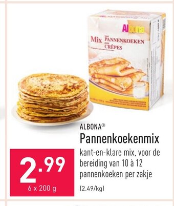 ALDI Albona Pannenkoekenmix 6 x 200g aanbieding