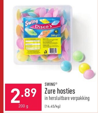 ALDI Swing Zure Hosties 200g aanbieding