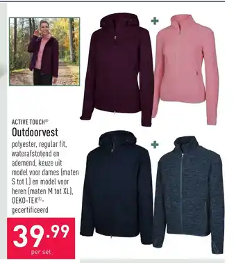 ALDI Active Touch Outdoorvest per set aanbieding