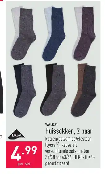ALDI Walkx Huissokken, 2 paar per set aanbieding