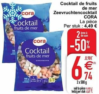 Cora Cocktail de fruits de mer zeevruchtencocktail cora aanbieding