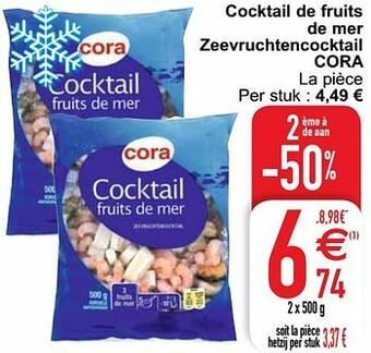 Cora Cocktail de fruits de mer zeevruchtencocktail cora aanbieding