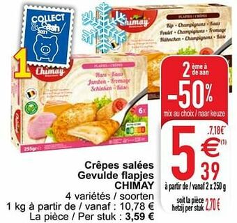 Cora Crêpes salées gevulde flapjes chimay aanbieding
