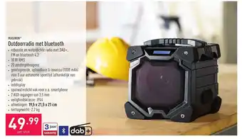 ALDI Maginon Outdoorradio Met Bluetooth per stuk aanbieding